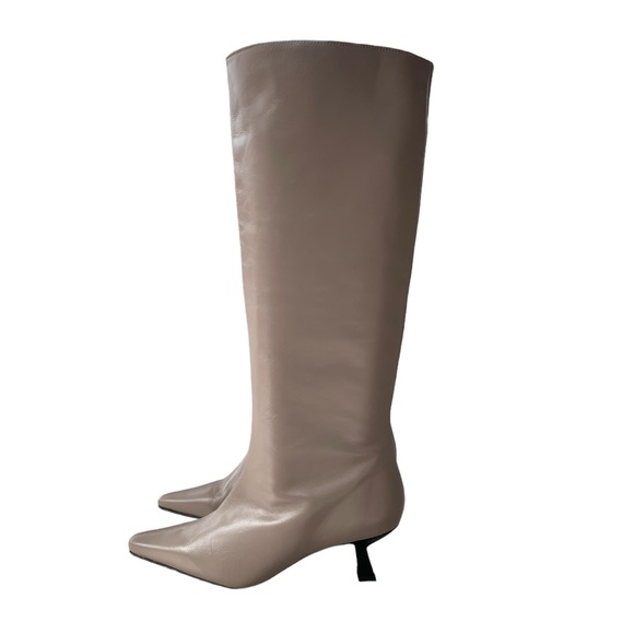 ππAna Palma Taupe Leather high shaft boots size 7 US or 38 European ππ - Picture 2 of 6
